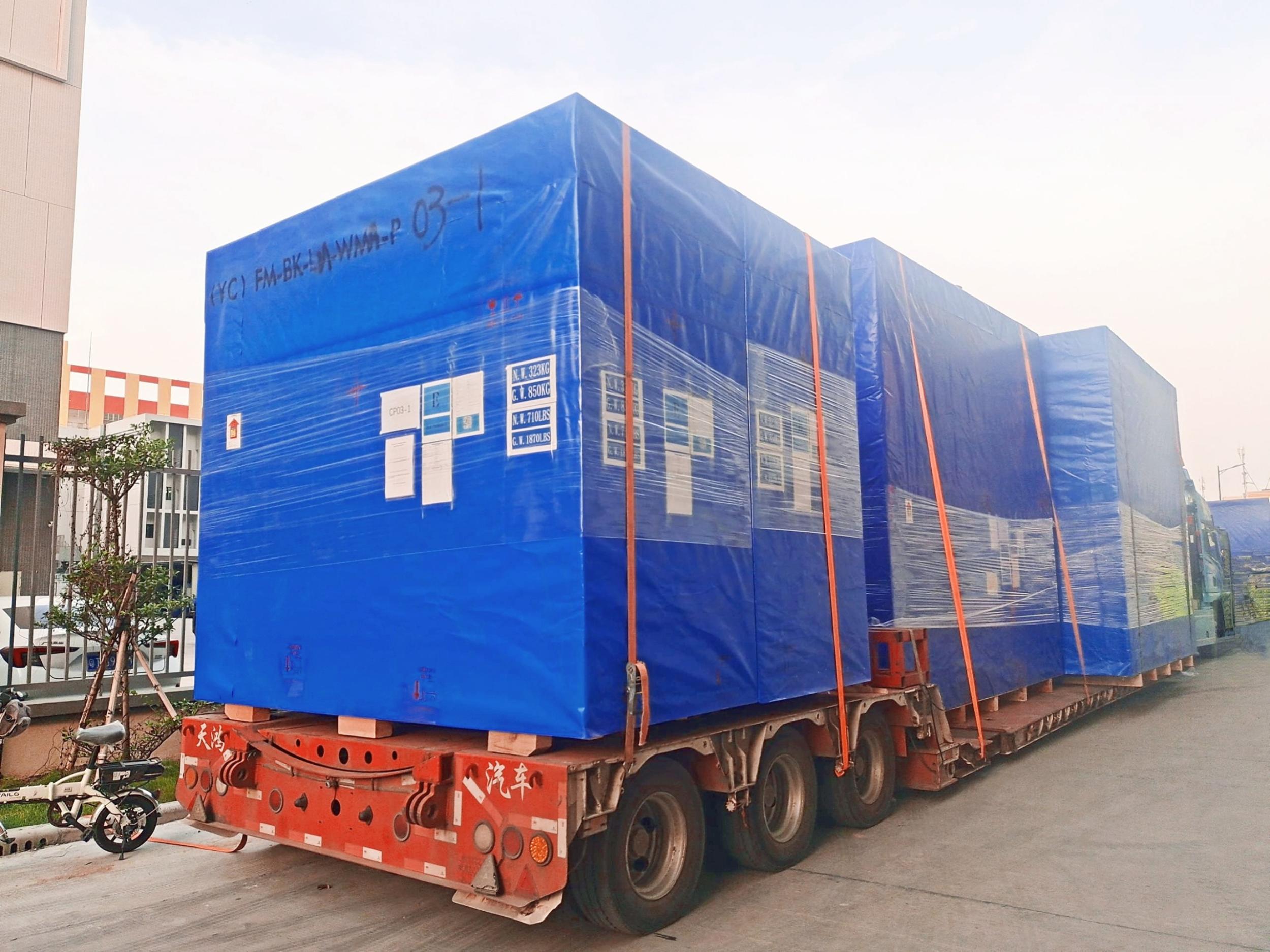 再传捷报 誉辰智能包膜机批量交付美国